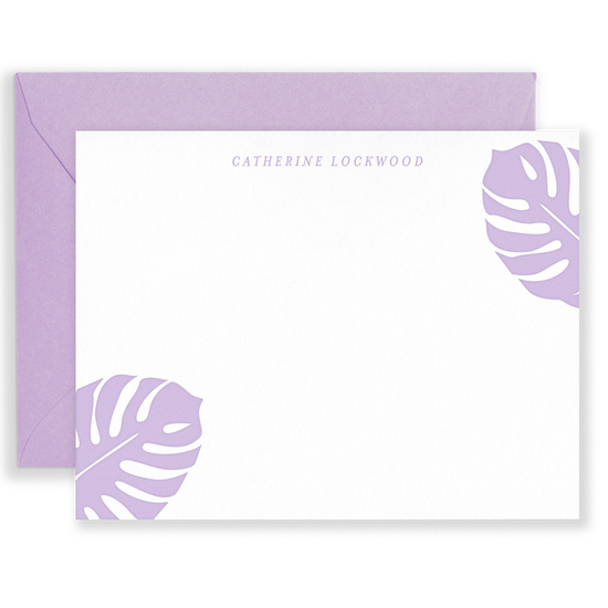 Personalized Monsteras Social Stationery