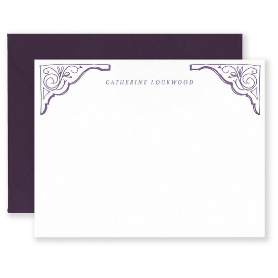 Personalized Scroll Social Stationery