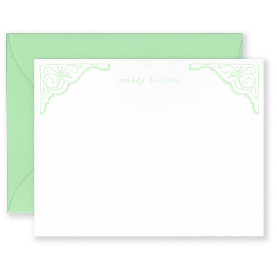 Personalized Scroll Social Stationery