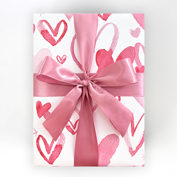 Flower Heart Wrapping Paper, Valentine Wrapping Paper, Wrapping Paper For,  Wrap Your Heart Gifts in Beautiful Wrapping Paper, Wife Gift 