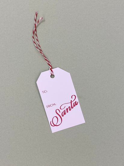Small Santa Gift Tag