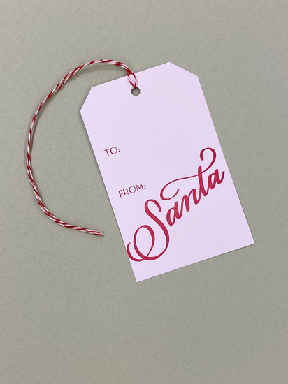 Large Santa Gift Tag