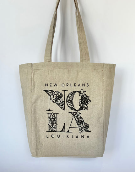 NOLA Floral Tote Bag