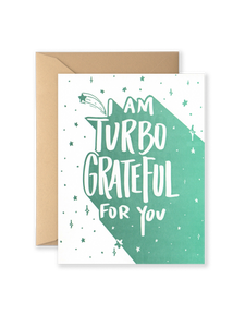 Turbo Grateful Greeting Card