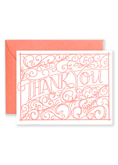 Ironwork Thank You Greeting Card