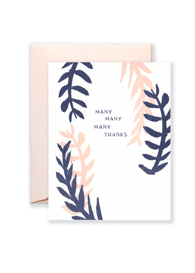 Many Many Many Thanks Greeting Card