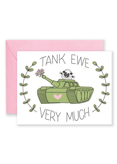 Tank Ewe Greeting Card