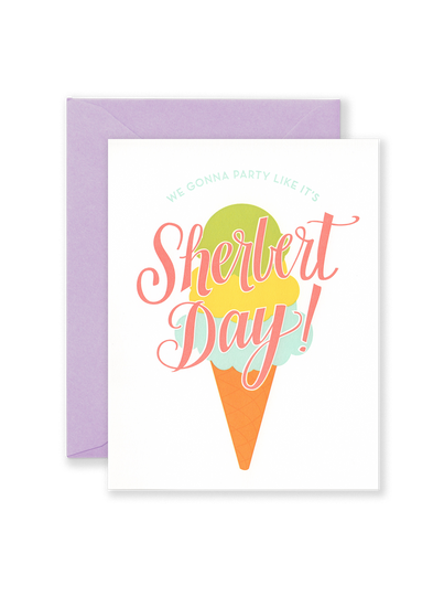 Sherbert Day Greeting Card