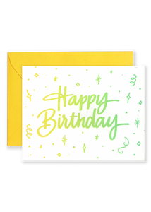 Happy Birthday Ombre Greeting Card