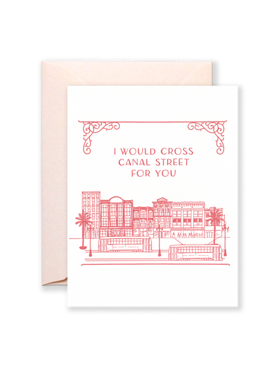 Cross Canal Street Greeting Card