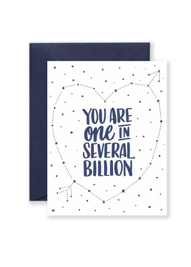 One in Several Billion Greeting Card