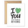 I Heart Plants Greeting Card