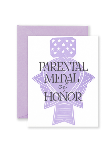 Parental Medal of Honor Greeting Card