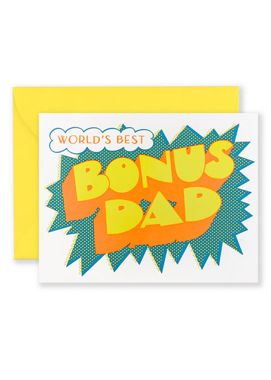 Bonus Dad Greeting Card