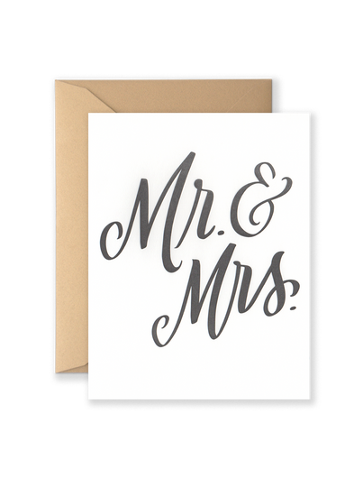 Mr. & Mrs. Greeting Card