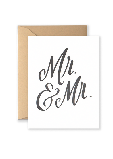 Mr. & Mr. Greeting Card