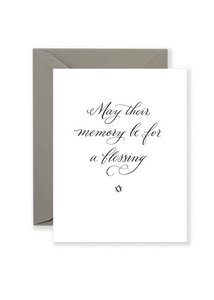 Memory Be a Blessing Card