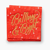 Be Merry and Bright Cocktail Napkins -- Set of 20
