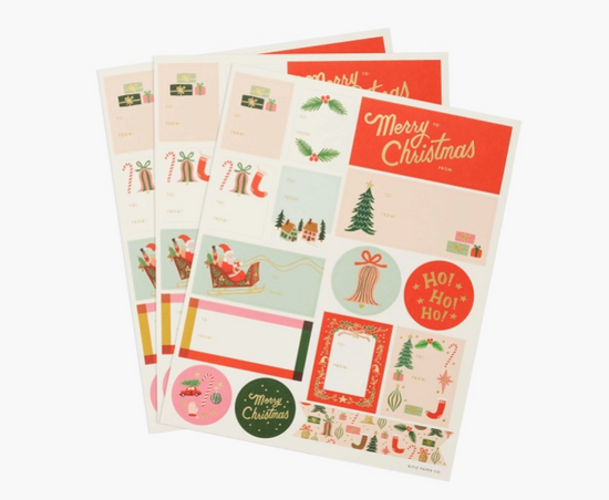 Deck the Halls Gift Stickers