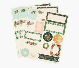 Winter Floral Gift Stickers