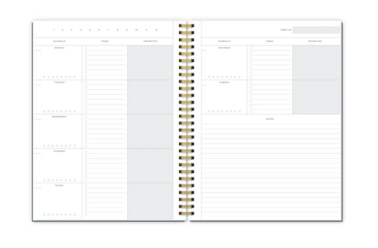 Open Dated Weekly Agenda