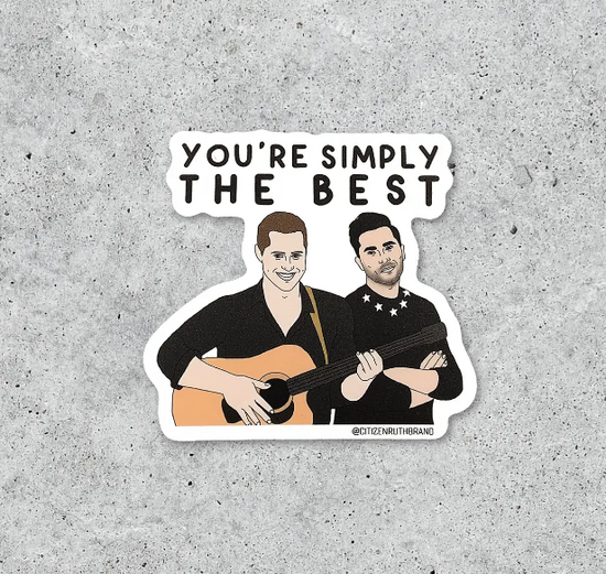 Simply The Best Sticker