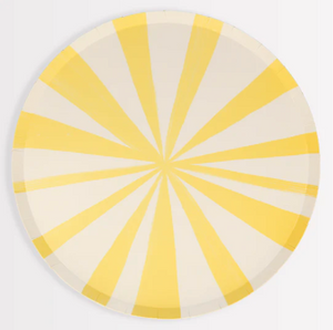 Yellow Stripe Dinner Plates