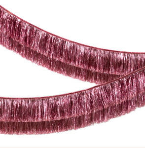 Pink Tinsel Fringe Garland
