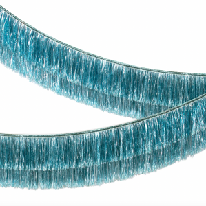 Blue Tinsel Fringe Garland