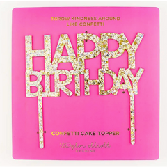 Happy Birthday Pearl Cake Topper