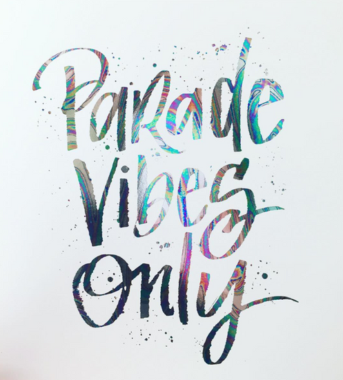 Parade Vibes Only Foil Art Print