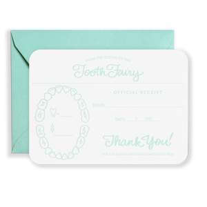 Official Receipts from The Tooth Fairy
