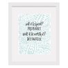 Will It Be Hard? Motivational Art Print