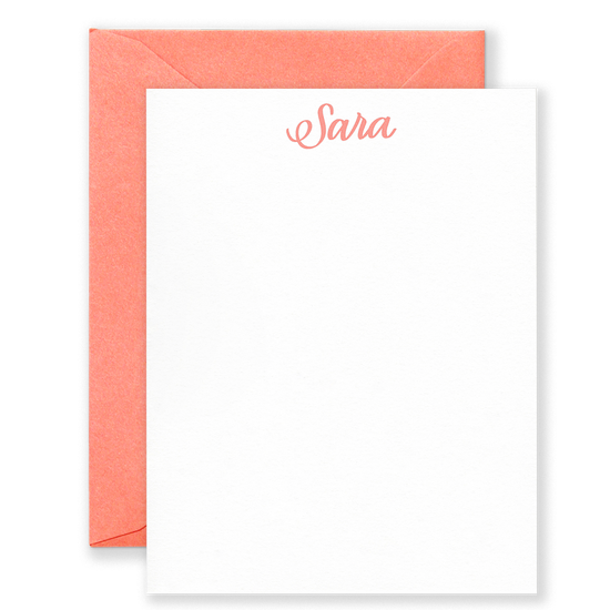 Personalized Signature Social Stationery