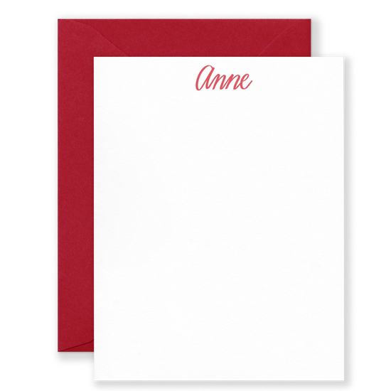 Personalized Signature Social Stationery