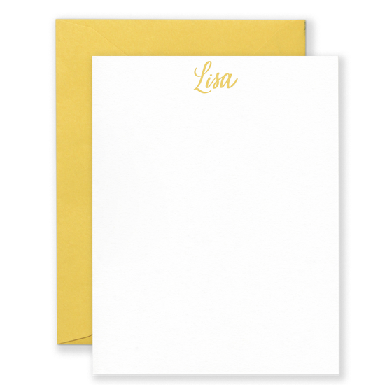 Personalized Signature Social Stationery