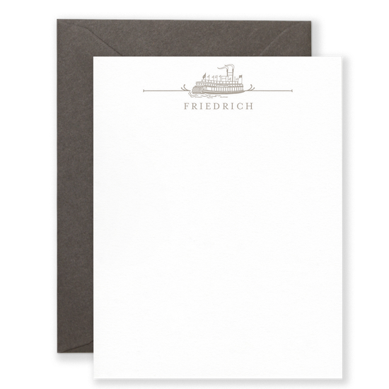 Personalized Steamboat Social Stationery