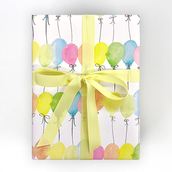 Birthday Balloons Wrapping Paper – Lionheart Prints