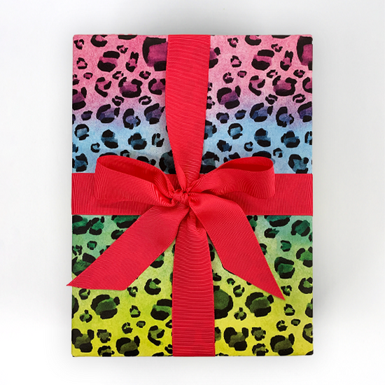 Rainbow Leopard Wrapping Paper