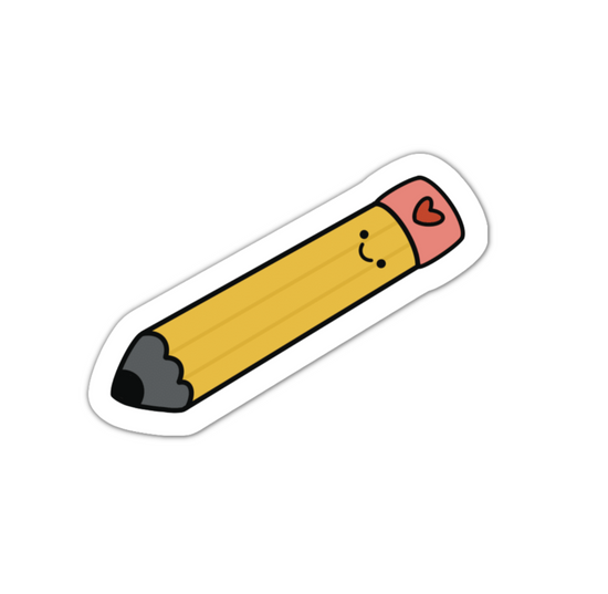 Happy Pencil Sticker