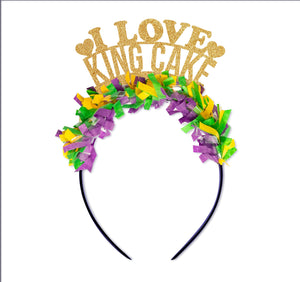 I Love King Cake Party Headband