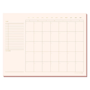 Open Dated Calendar Blush