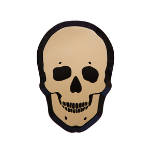 Gold Skeleton Plates - 2 Size Options - 8 Pk.