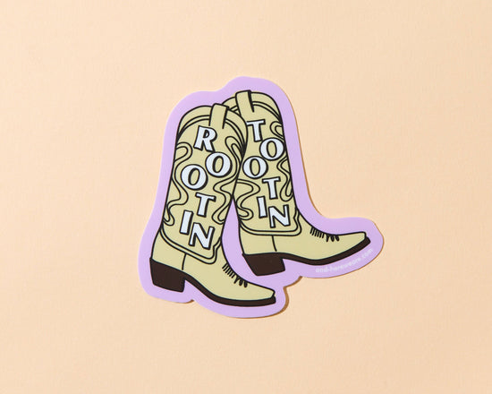 Rootin' Tootin' Cowboy Boot Vinyl Sticker