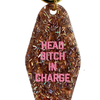 Head Bitch in Charge Motel Keytag - Confetti Glitter