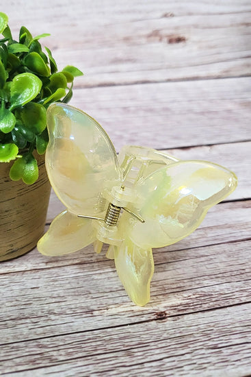 Jelly Color Butterfly Hair Claw Clip