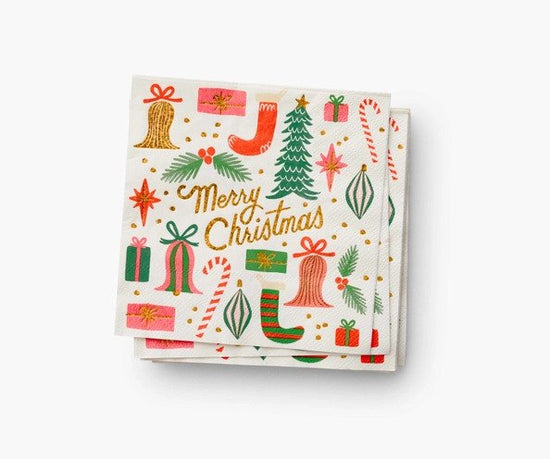 Deck the Halls Cocktail Napkins -- Set of 20
