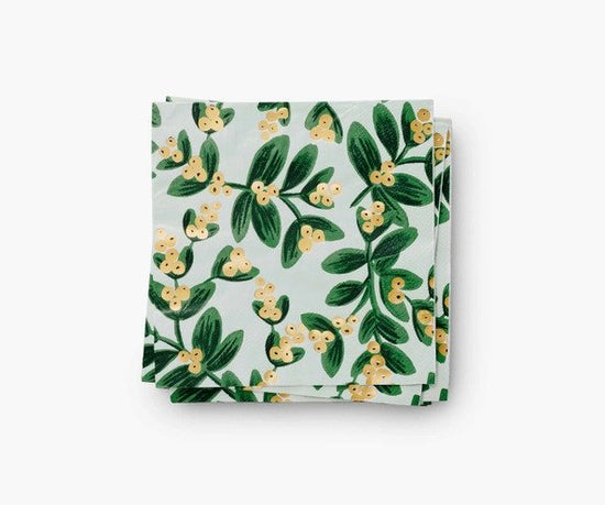 Mistletoe Cocktail Napkins -- Set of 20