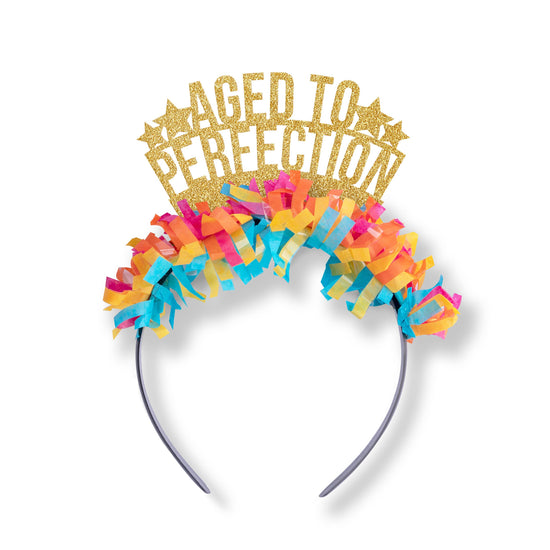 Aged to Perfection Birthday Headband