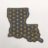 Louisiana Black and Gold Fleur De Lis Sticker